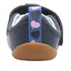 CLARKS ROAMER HEART T SHOE - NAVY F